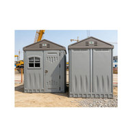 Maisonnette Modulaire Préfabriquée Écologique, Rapide et Portable, en HDPE Imperméable pour Entrepôt Commercial et Cour