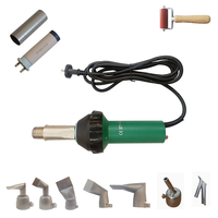 Pistolet à air chaud industriel professionnel 1600W pour bricolage, soudage plastique électrique, élément chauffant, buse, pistolet à chaleur, outil de soudage