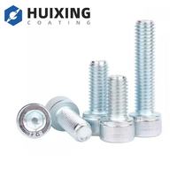 Vis à tête hexagonale en acier allié zingué de qualité 12.9, DIN 912, filetage complet, vis à six pans creux pour machines, directement de l'usine