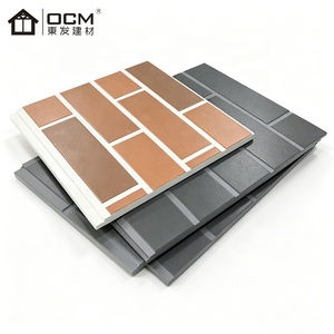 Panneau de bardage ignifuge en fibro-ciment à motif brique pour façade extérieure de villa, idéal pour projets résidentiels de luxe et destiné aux architectes - Product Image 1