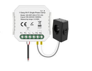 Pinza de Medición de Energía Bidireccional de 1 <span class=keywords><strong>Canal</strong></span>, Alta Precisión, Error de <span class=keywords><strong>5</strong></span>‰, para Red Eléctrica y Panel Solar - Product Image 3