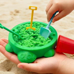 Creative Mini Plastic Cartoon Tortoise-Shaped Sand Play <b>Set</b> Outdoor Children's Water Beach <b>Toy</b> Customized Color Unisex Summer - Product Image 1