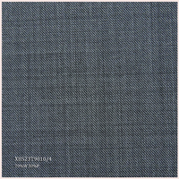 Tissu en laine sergée italienne de luxe pour costumes homme, laine mérinos peignée/polyester, qualité supérieure
