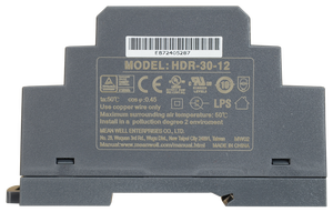 แหล่งจ่ายไฟแบบติดตั้งบนราง DIN รุ่น STORY HDR-30-12 สำหรับอุตสาหกรรม แบบขาออกเดี่ยว AC-DC 12V 2A 30W ขนาดบางพิเศษ รองรับแรงดันไฟฟ้าขาเข้า 85-264V AC - Product Image 2
