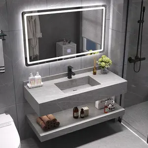 Lanjia AYZ015-80 2023 New 32 Inch High Quality Marble Factory Bathroom Cabinets New Design