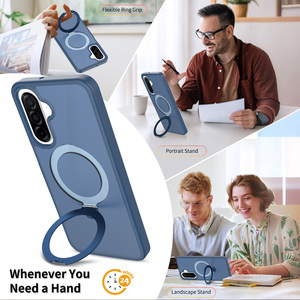 Étui de protection antichoc pour téléphone portable Samsung Galaxy A17 A16 A26 avec support magnétique et chargement sans fil, en PC rigide et TPU souple - Product Image 3