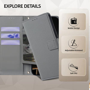 เคสโทรศัพท์มือถือแบบกระเป๋าหลายช่อง ดีไซน์ใหม่ ป้องกันการกระแทก ผลิตจากวัสดุ PU+TPU สำหรับ Google Motorola, Vivo และ Oppo - Product Image 2