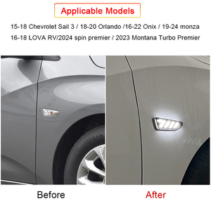 Cho Chevrolet MONZA Cavalier Onix Orlando buồm 3 LED Fender <span class=keywords><strong>Side</strong></span> Marker Lights ban ngày Chạy ánh sáng DRL bật đèn tín hiệu - Product Image 2