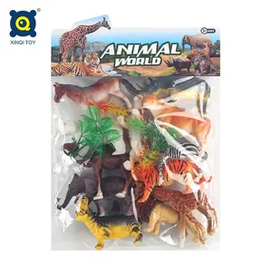 Manufacturer's best-selling safe washable zoo game model trendy children's simulation animal model toy