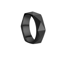 Bijoux de bague en diamant géométrique irrégulière de mode en acier inoxydable en gros pas cher