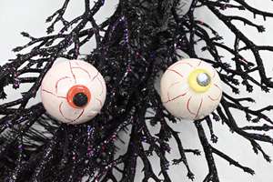 Decoraciones de Halloween Personalizadas Populares, Corona Artificial Negra para Puerta Principal, DIY - Product Image 5