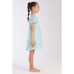 Robe de nuit ovale pour filles, tunique à manches courtes avec col, tailles 3-4/9-10 - Product Image 2