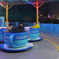 Attraction familiale immersive à double rotation, modèle FactoryDirectCustom, pour tous les âges, pour parcs d'attractions en plein air, équipement de divertissement