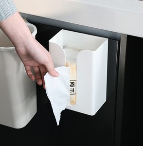 Kotak tisu <span class=keywords><strong>toilet</strong></span> dapur tidak berjejak, rak handuk gantung dinding, kotak tisu <span class=keywords><strong>toilet</strong></span> multifungsi, plastik sederhana kreatif - Product Image 2
