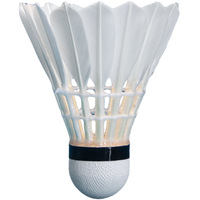 Volants de badminton professionnels en plumes de canard Mallard naturelles, blancs, durables, pour l'entraînement et la compétition, emballés en seau spécial