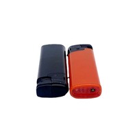 Briquet à gaz personnalisé avec logo, rechargeable, en plastique, électronique
