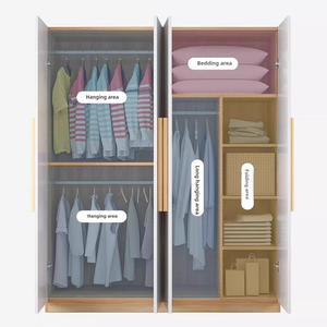 <span class=keywords><strong>Armadio</strong></span> in Legno <span class=keywords><strong>Bianco</strong></span> Moderno di Alta Qualità Personalizzabile 240*160*40 <span class=keywords><strong>per</strong></span> Camera da Letto, Hotel e <span class=keywords><strong>Bagno</strong></span> - Product Image 4