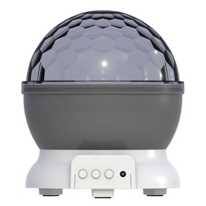 Lampe de nuit pour décoration d'intérieur Projecteur de ciel étoilé LED Rotation de la lune Batterie 220V RVB Lumière boule magique en cristal coloré - Product Image 1