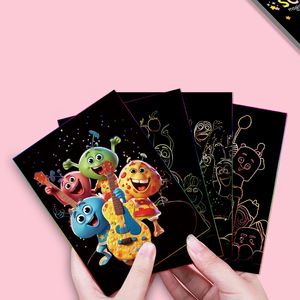 9 ورقة الفن الإبداعي ديي لوازم الكتابة على الجدران مجموعة موضوع الغذاء السحرية الملونة الصفر قوس قزح ورقة الفن الصفر - Product Image 4