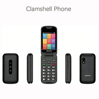 Teléfono Móvil Flip 4G OEM con Teclado, Doble SIM, IP44/IP54, Volte, Diseño Clamshell, Color Rosa, Fabricante