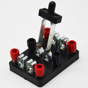 Double-pole double-throw switch circuit key guillotine junior high school <b>physics</b> electricity experiment equipment manufacturer - Product Image 3