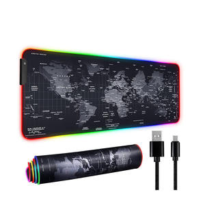 Alfombrilla <span class=keywords><strong>de</strong></span> Ratón para Juegos RGB Tipo C, Tamaño Grande Personalizable, Base <span class=keywords><strong>de</strong></span> Goma Antideslizante, Tela Suave, 11 RGB en Existencia - Product Image 6