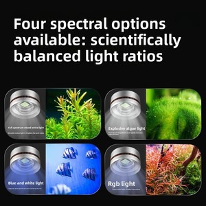 Lampe <span class=keywords><strong>LED</strong></span> WRGB à Spectre Complet Moderne pour <span class=keywords><strong>Aquarium</strong></span>, Économie d'Énergie, CRI Élevé 90Ra, 10000K, Étanche, pour Croissance des Plantes <span class=keywords><strong>Nano</strong></span>, Vente en Gros - Product Image 4