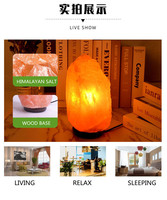 Vente en gros fabriqué à la main organique cristal de roche lampes naturelles veilleuse gradateur sel de l'Himalaya lampe pour chambre