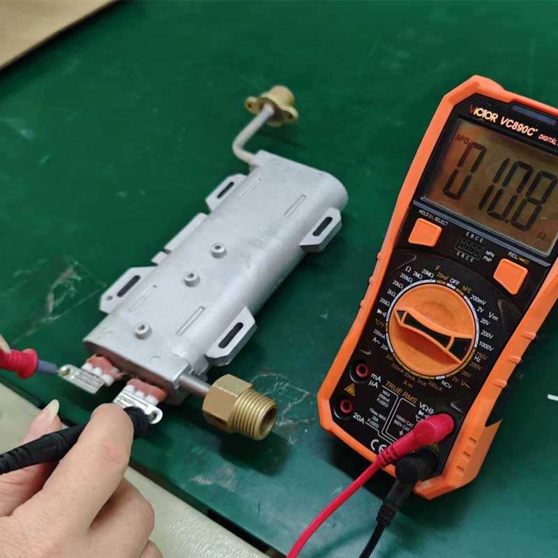 A Multimeter Testing Heating Element On Water Heater Quality - Main Image