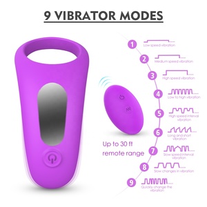 充電式シリコン製コックリング メンズバイブレーター ペニスリング 大人のおもちゃ バイブレーターリング 男性用 - Product Image 5