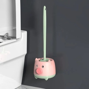 Brosse de <span class=keywords><strong>toilette</strong></span> domestique à long manche brosse de nettoyage de porcelet en plastique sans <span class=keywords><strong>angle</strong></span> mort pour le lavage des toilettes - Product Image 3