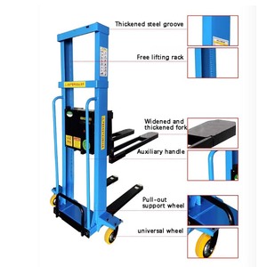 รถยกกึ่งไฟฟ้า0.5ตันรถยกแบบใช้มือสำหรับก่อสร้าง - Product Image 2