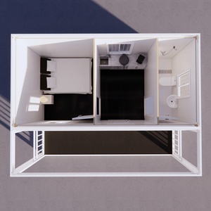 Casa Contenedor Desmontable con Pared Cortina de Vidrio Prefabricada y Estructura de Acero Galvanizado, Lista para Usar, Modular, para Granja, Villa, Hotel, Apartamento - Product Image 6