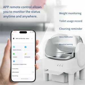 Nouvelle génération de litière intelligente automatique autonettoyante, grande capacité 74L, contrôle des odeurs, conception personnalisable OEM, vente en gros - Product Image 5