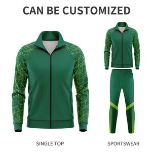 Áo bóng đá dài tay tùy chỉnh, trang phục thể thao tập luyện, áo khoác có khóa kéo toàn thân, bộ đồ tập bóng đá, bộ đồ chạy bộ mùa đông dành cho nam X25814 - Product Image 4