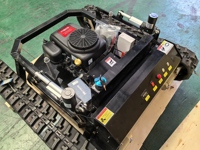 Ticari 35HP 80cm güverte fırça kesme makinesi 35HP motorlu otomatik askeri dereceli Tank biçme makinesi