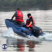 Bateau de pêche en plastique pliable en HDPE, pouvant être chargé dans un SUV