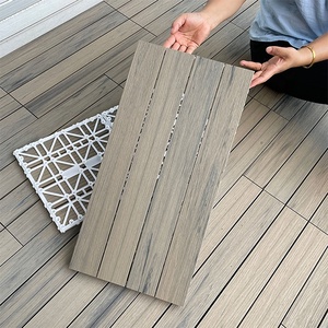 Tablero de <span class=keywords><strong>terraza</strong></span> Patio Jardín Híbrido Enclavamiento WPC Azulejos de suelo de cubierta compuesta al aire libre - Product Image 3