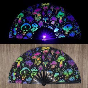 Abanicos Plegables de Bambú Negro de 33 cm (13 Pulgadas) con Logotipo Personalizado Impreso para Fiestas y Bailes - Product Image 4