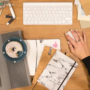 <b>A5</b> Cork bamboo <b>notebook</b> sustainable merchandising - Product Image 2