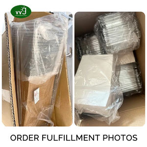 Vg छोटे चारक्यूरी बॉक्स के साथ स्पष्ट ढक्कन डिस्पोजेबल खाद्य कंटेनर क्राफ्ट डेज़र्ट बेकरी बॉक्स सैंडविच कुकी सुशी केक के लिए - Product Image 5