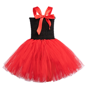Costumes de films et de séries télévisées, nouvelle arrivée, robe tutu rouge <span class=keywords><strong>Reine</strong></span> des Cœurs, ensemble corset, filles, enfants, Halloween, costume de cosplay de fée - Product Image 4