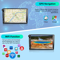 Autoradio multimédia universel Android Auto CarPlay avec écran capacitif de 9 pouces, GPS intégré, DSP, WIFI, BT, FM, 4+64G, lecteur vidéo USB pour voiture