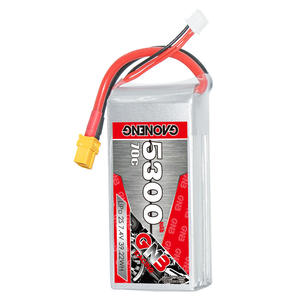 GNB GAONENG แบตเตอรี่ลิเธียม5300MAH 7.4V 2S 70C Cabled XT60 Shorty Pack LiPo ปรับแต่งรถ RC Drone - Product Image 4