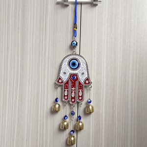 Carillones de viento de mano de Fátima al por mayor adornos colgantes ojos malvados azules diseño vintage carillones de viento de <span class=keywords><strong>ojo</strong></span> de diablo para decoración del hogar - Product Image 5
