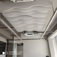 Paneles Acústicos de Fieltro para Techo, Insonorizantes, Hechos a Medida, con Líneas Fluidas y Ondas Suaves, para Mascotas