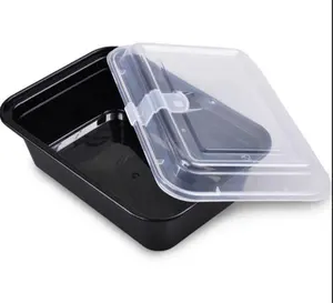 सबसे अच्छा बेच उत्पादों 18oz खाद्य ग्रेड BPA मुक्त Bento दोपहर के भोजन के बॉक्स खाद्य कंटेनर प्लास्टिक