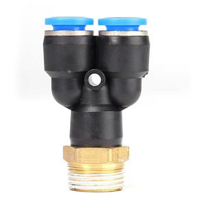 Conector Neumático en T de <span class=keywords><strong>3</strong></span> Vías Z-MING PX, Rosca Macho BSP M5 <span class=keywords><strong>1</strong></span>/8" <span class=keywords><strong>1</strong></span>/<span class=keywords><strong>4</strong></span>" <span class=keywords><strong>3</strong></span>/8" <span class=keywords><strong>1</strong></span>/<span class=keywords><strong>2</strong></span>", Acoplador Rápido de Aire - Product Image 3