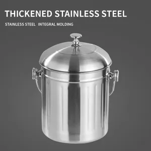 OEM/ODM Ice Bucket Customization 201 Stainless Steel Ice Buckets Suppliers With Lid Exclusive For Bars And Nightclubs