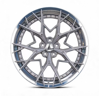Jantes 5x114.3 de luxe 17 18 19 pouces en alliage d'aluminium forgé en 2 pièces, design à profil profond et maille, pour A7 A8 RS7 Performance